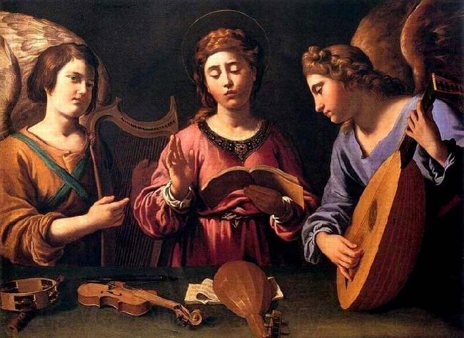 GRAMATICA, Antiveduto St Cecilia with Two Angels